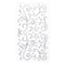 12 Pack: Silver Holographic Glitter Swirl Stickers by Recollections™